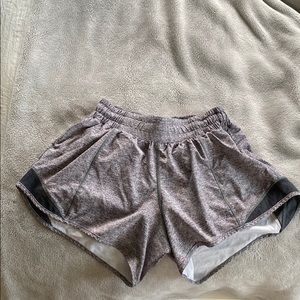 Lululemon Gray Hotty Hot Shorts 4”